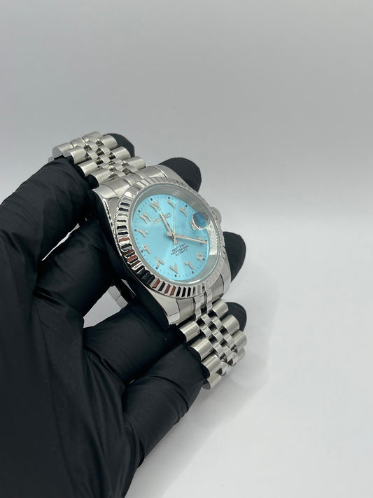 Date Just Arabic Dial Bleu Ciel Valtik