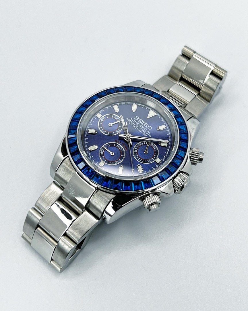 Seiko Mod Daytona Zircon Bleue Valtik