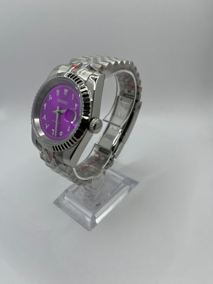 Date Just Arabic Dial Violette Valtik