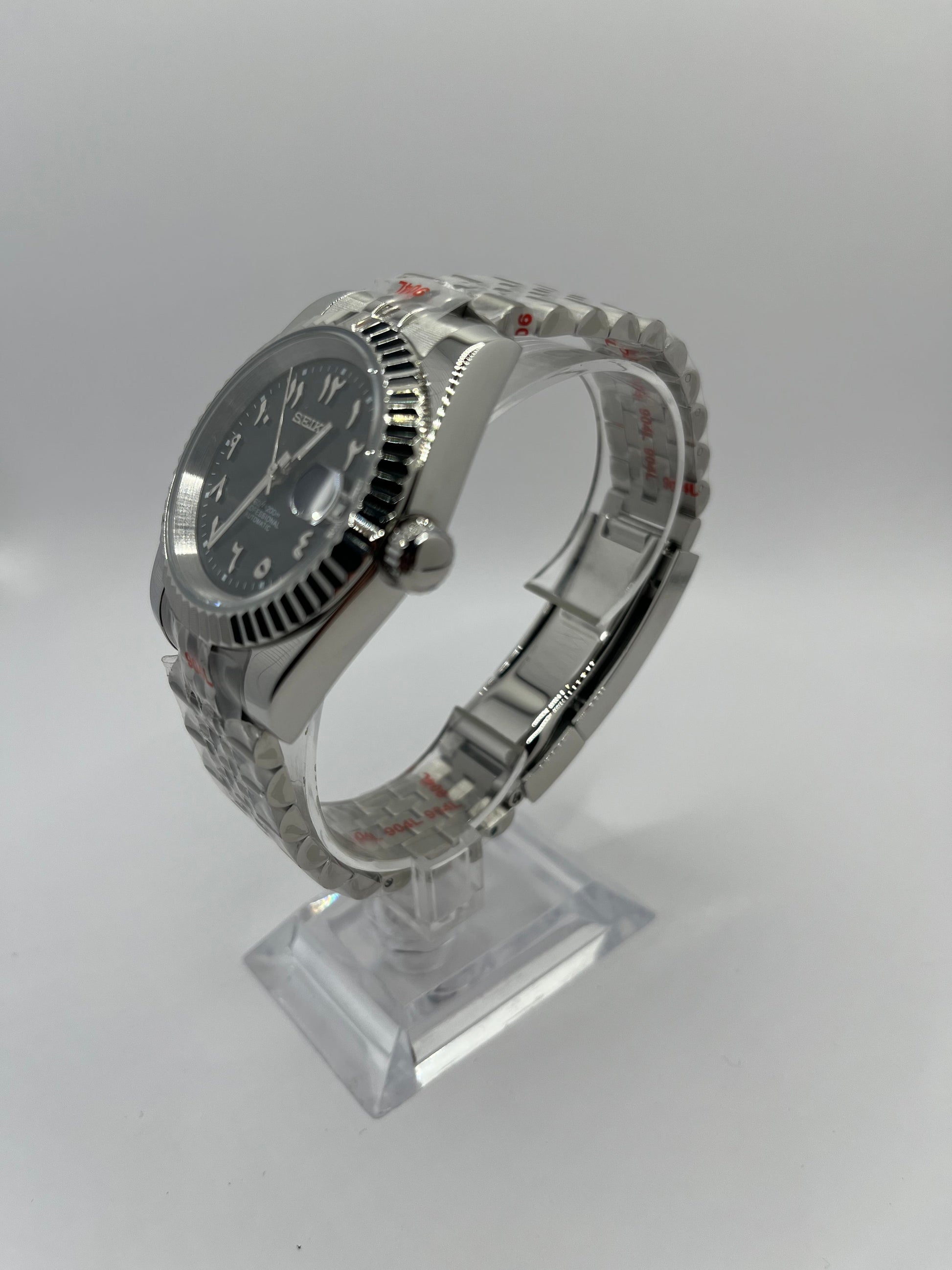 Date Just Arabic Dial Noire Valtik