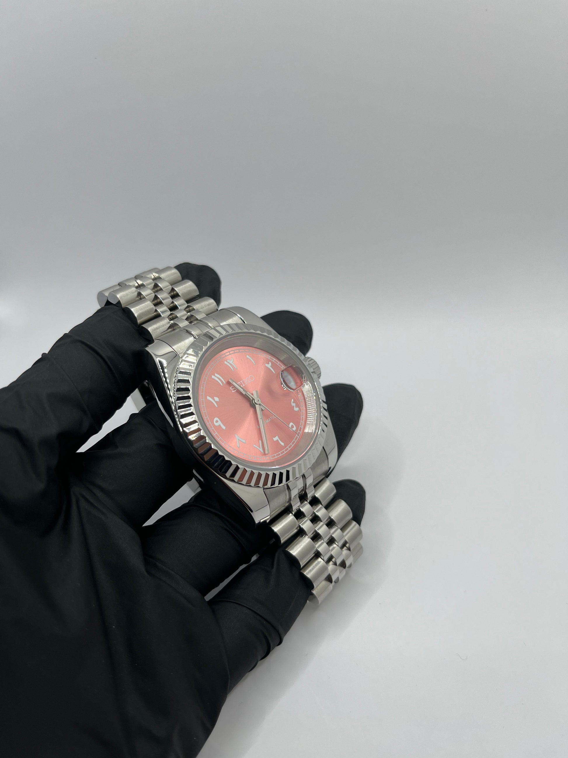 Date Just Arabic Dial Rose Valtik