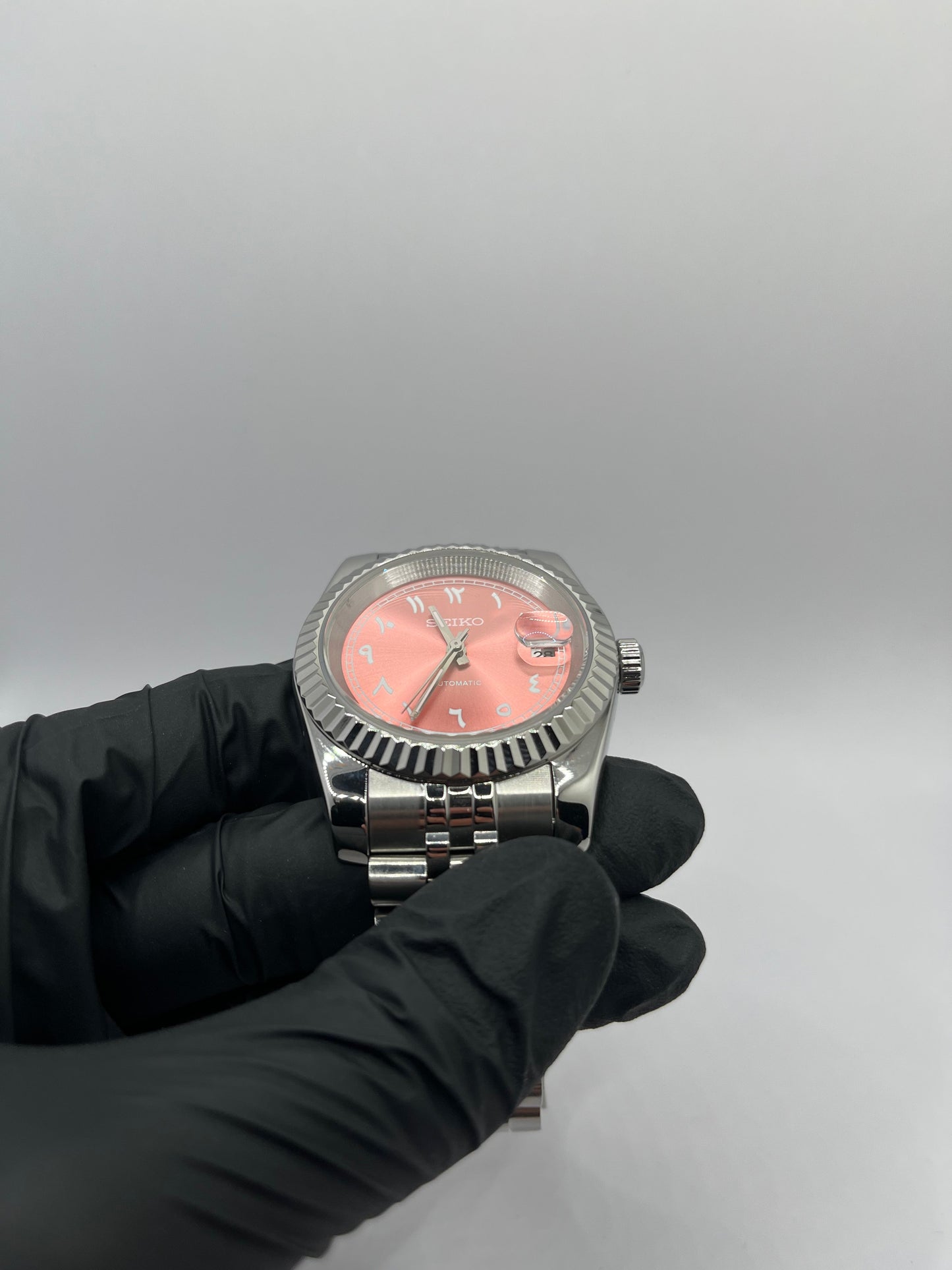 Date Just Arabic Dial Rose Valtik