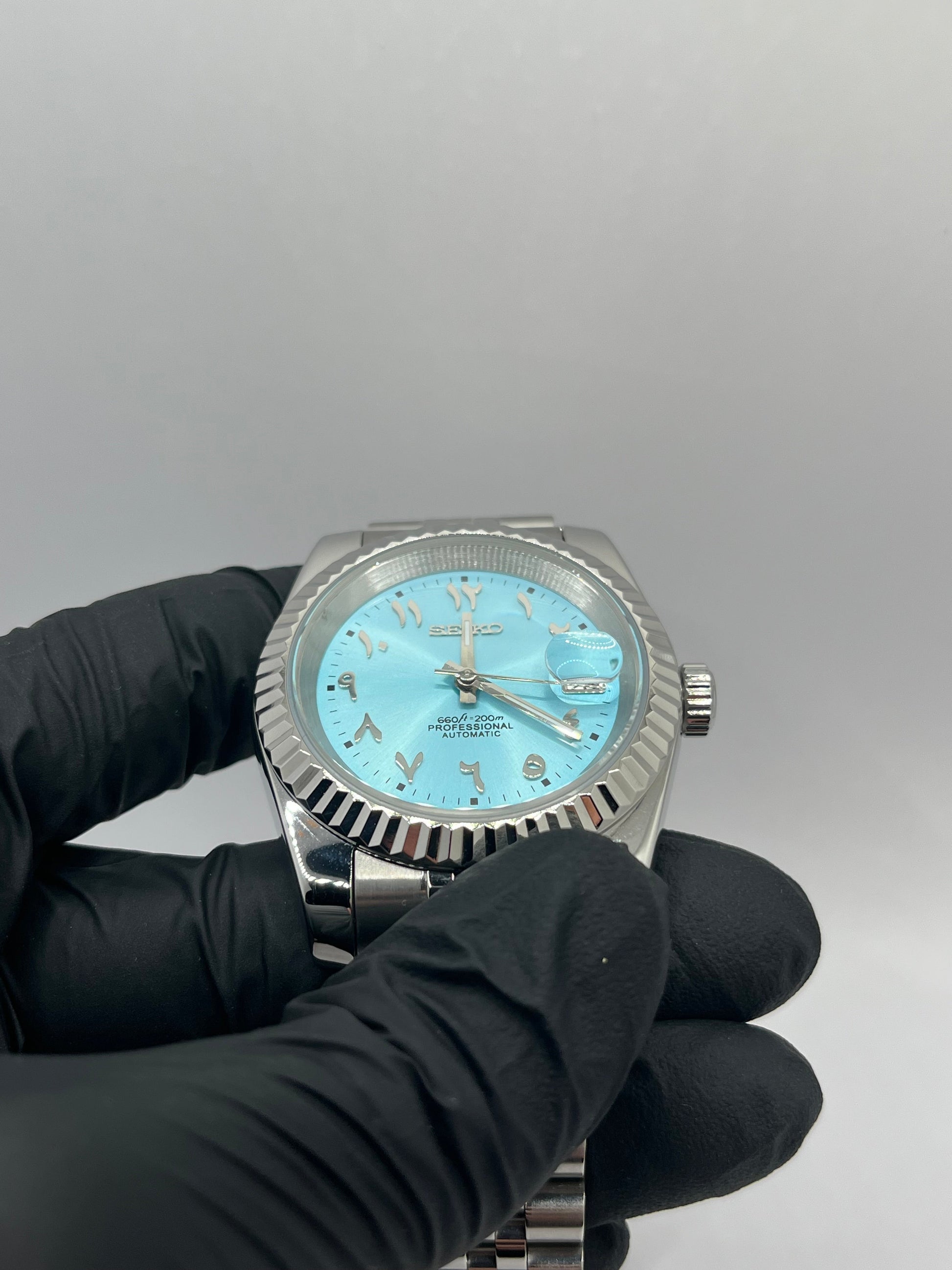 Date Just Arabic Dial Bleu Ciel Valtik