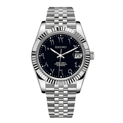 Date Just Arabic Dial Noire Valtik