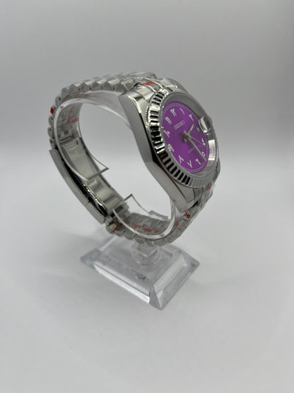 Date Just Arabic Dial Violette Valtik