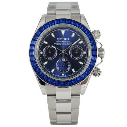 Seiko Mod Daytona Zircon Bleue Valtik