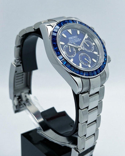 Seiko Mod Daytona Zircon Bleue Valtik