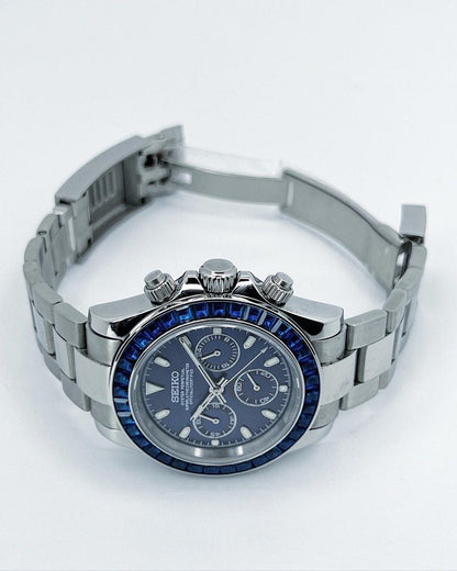 Seiko Mod Daytona Zircon Bleue Valtik