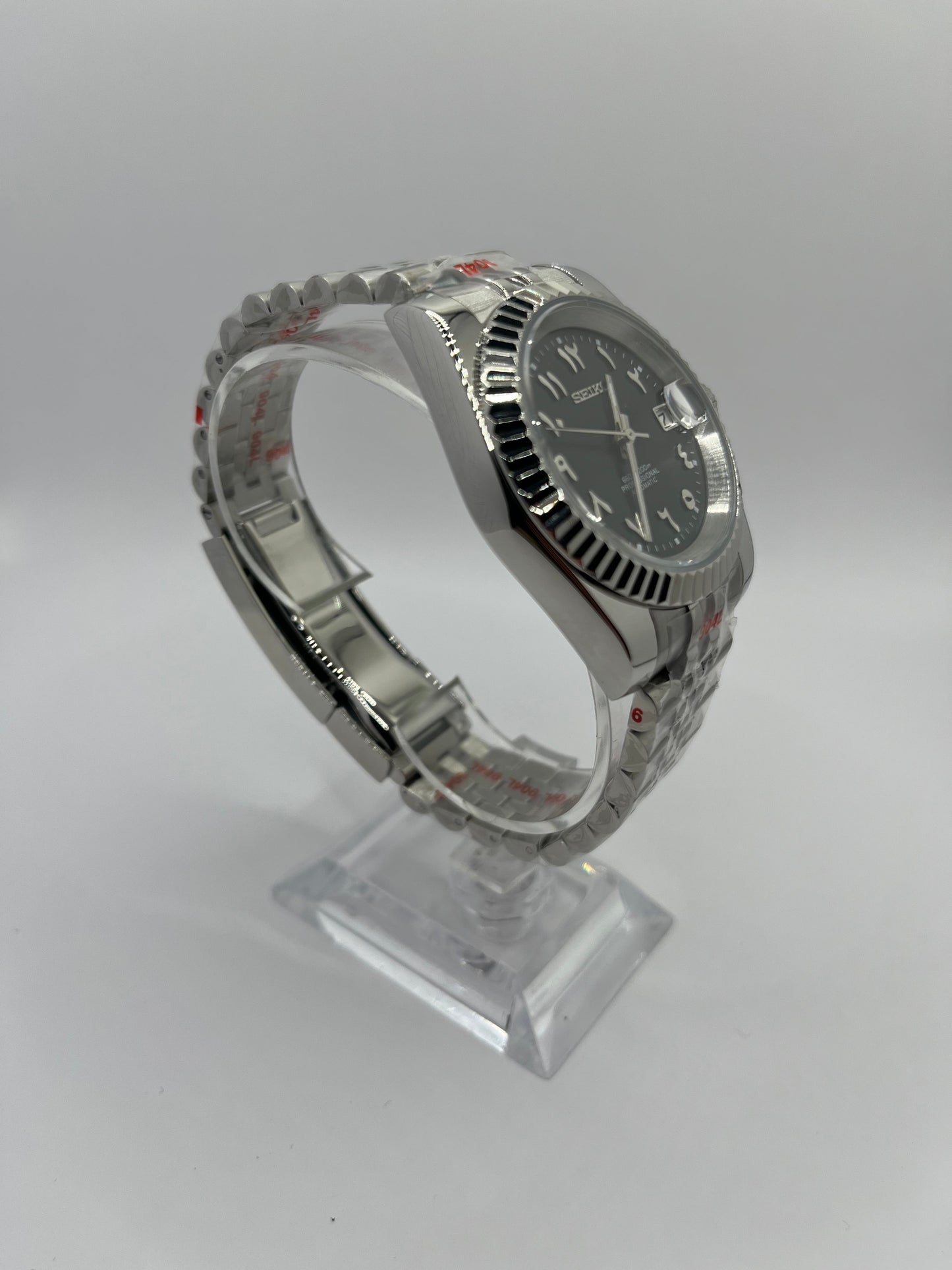 Date Just Arabic Dial Noire Valtik