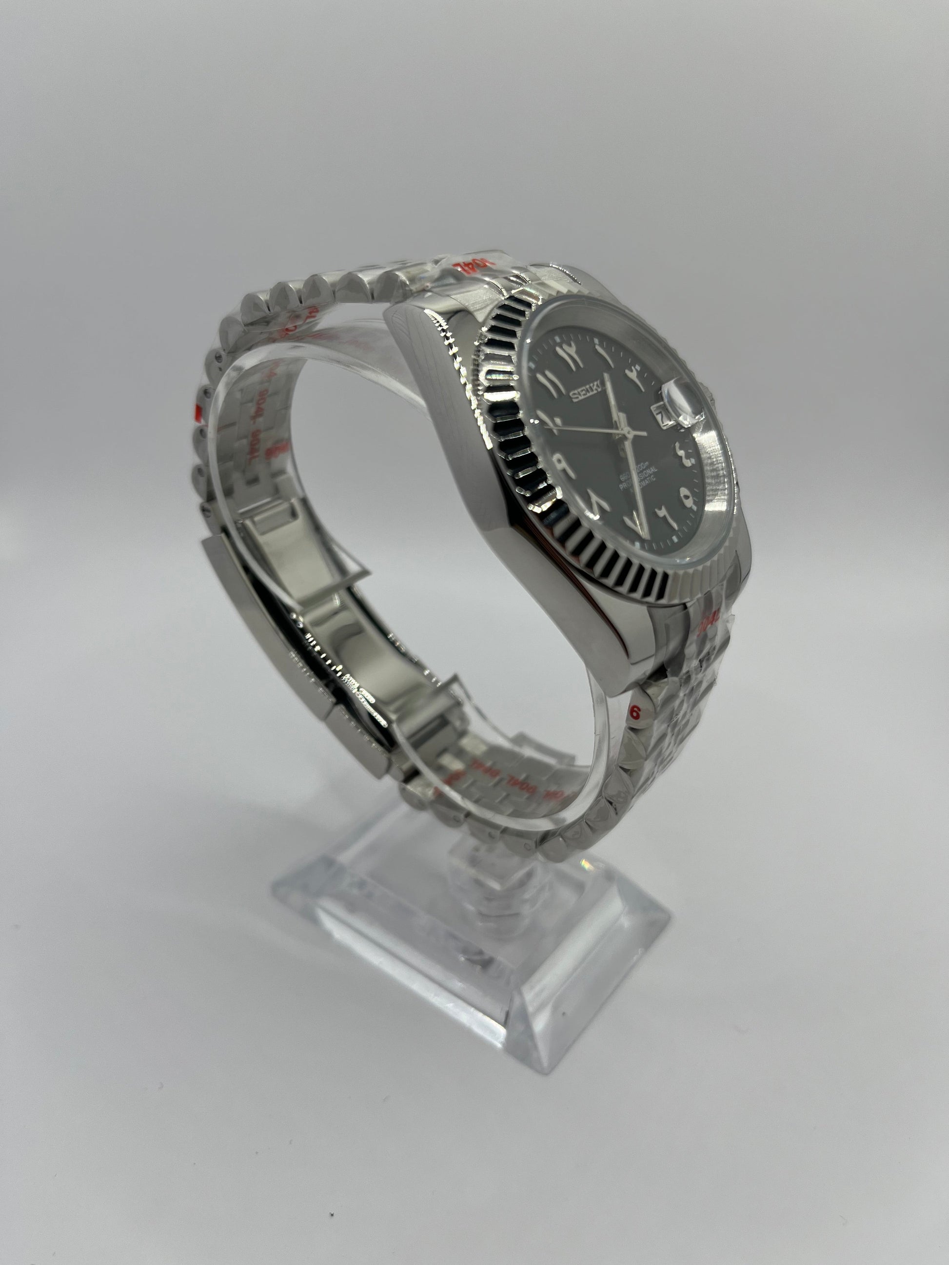 Date Just Arabic Dial Noire Valtik