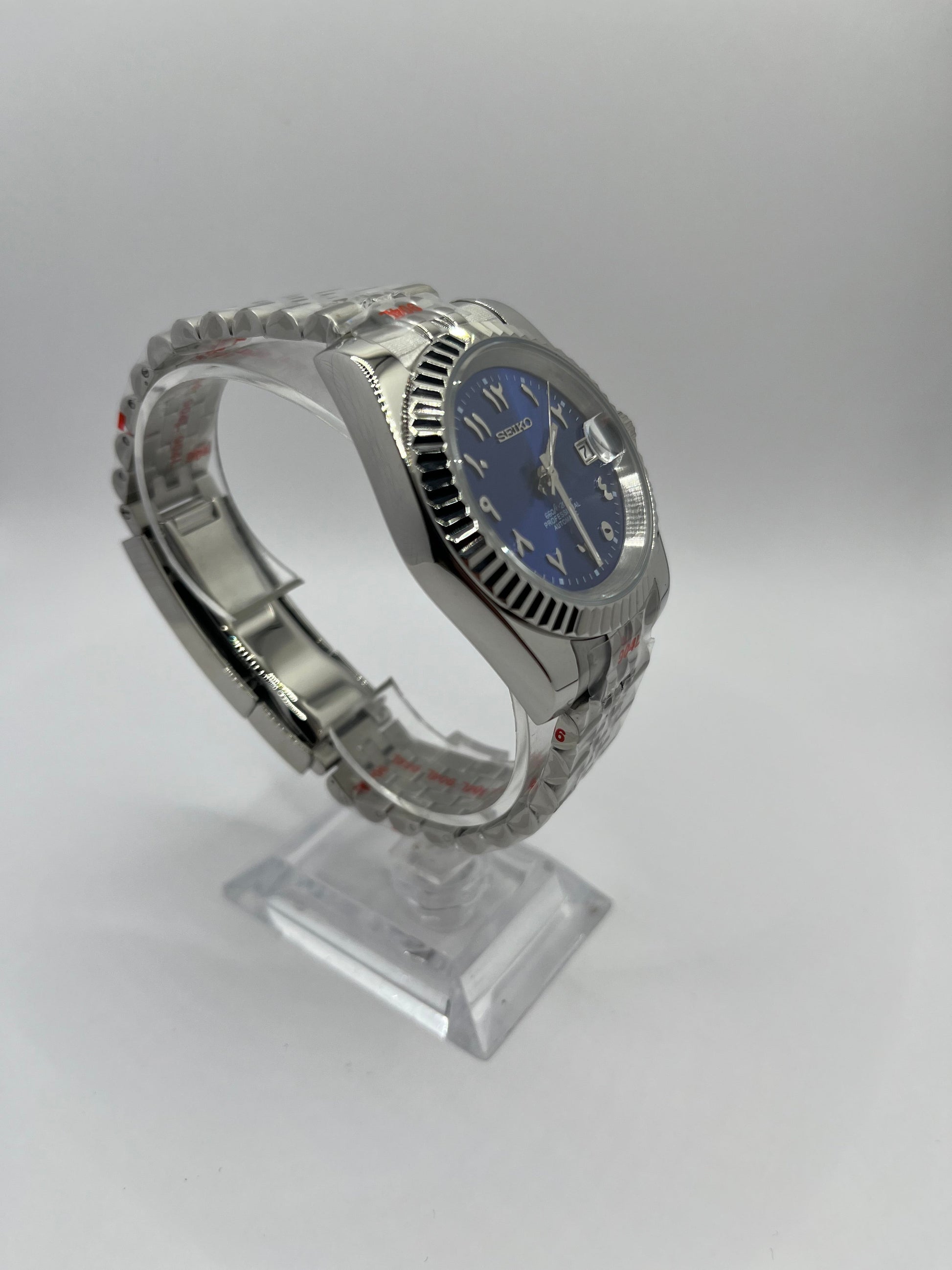 Date Just Arabic Dial Bleu Valtik