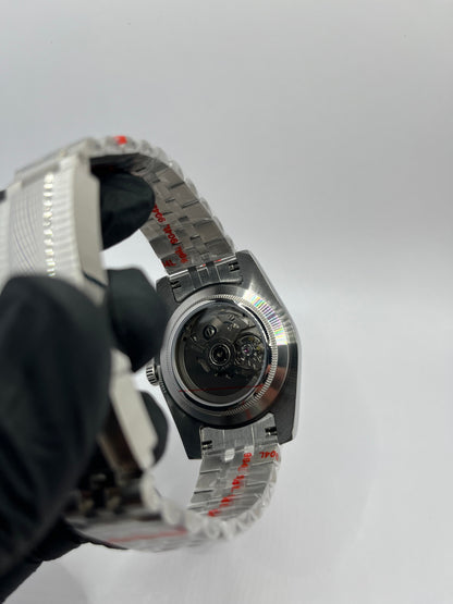 Date Just Arabic Dial Bleu Valtik