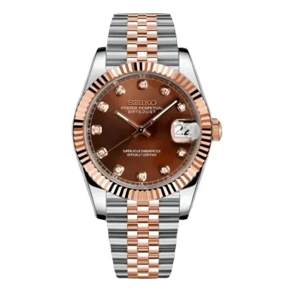 Seiko Mod Two Tones Diamond Dial Valtik