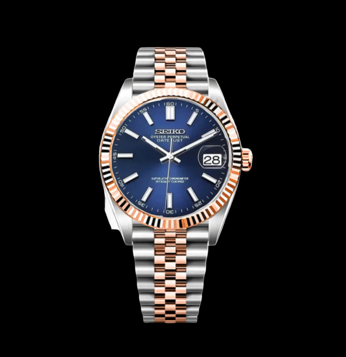 Seiko Mod Two Tones Bleue Valtik