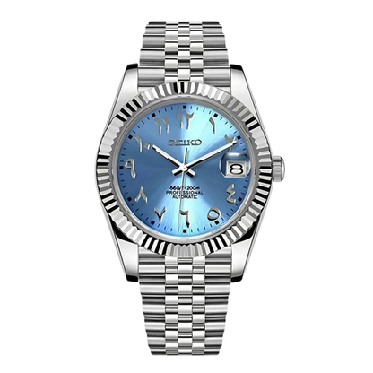 Date Just Arabic Dial Bleu Ciel Valtik